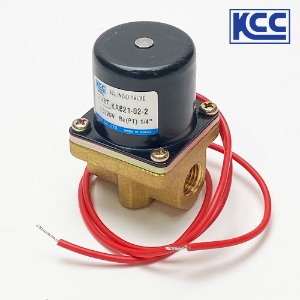 KCC정공 KAB21-02-4-AC220V 2포트 소형 솔레노이드벨브(직동식)